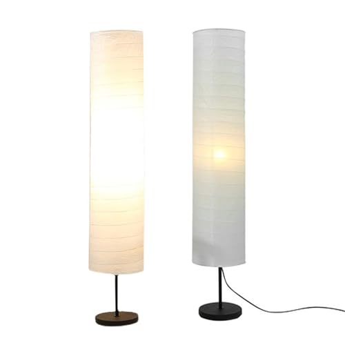 Fockety Reispapier Stehlampenschirm, 94 cm, 37 Zoll, Papier Stehlampenschirm, Lichtzubehör, Papierlampen, Klassische Moderne Papier Stehlampe, Käfigschutz für Schlafzimmer, Wohnzimmer von Fockety