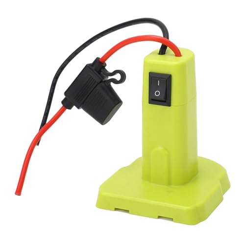 Stromadapter für Ryobi P102 P103 P104 P105 P107 P108 P109 18V Li-Ion & Ni-Cd Akku mit Drahtklemme, 12AWG Draht, Stromanschluss für RC Auto Spielzeug, Robotik, RC Truck, DIY von Fockety