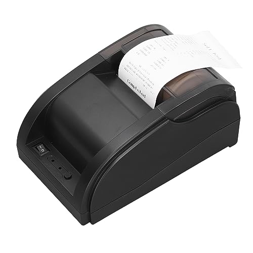 Fockety Thermobondrucker, 60-80mm/s USB POS Drucker Kompatibel mit Android und iOS, BT Verbindung Restaurant Küchendrucker von Fockety