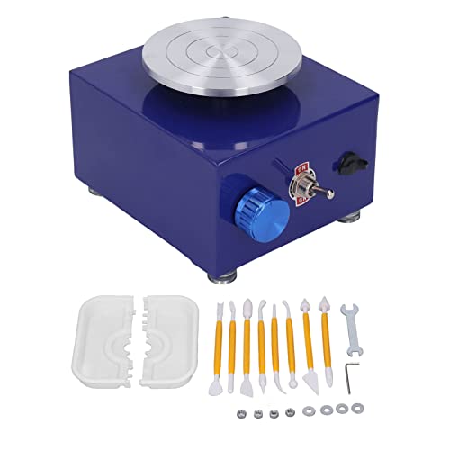 Mini-Töpferscheibe, Einstellbare Geschwindigkeit, Töpferformmaschine mit Abnehmbarem Becken und DIY-Tonwerkzeugen, Elektrische Keramikrad-Tonmaschine für, Keramikarbeiten Mini-Töpferscheibe, Einstellbare Geschwindigkeit, Töpferformmaschine mit Abnehmbarem Becken und DIY-Tonwerkzeugen, Elektrische Keramikrad-Tonmaschine für, Keramikarbeiten von Fockety