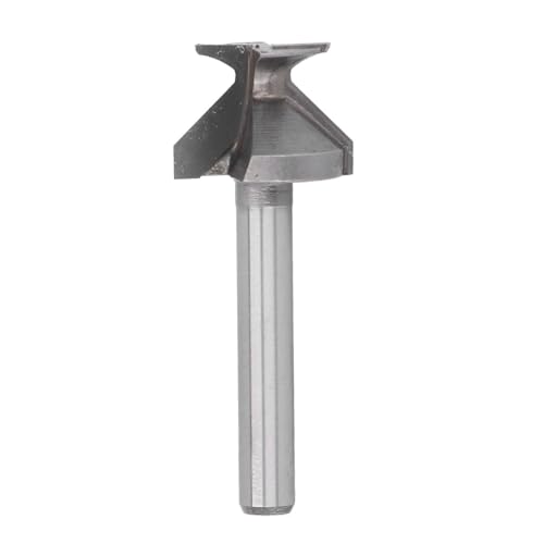 R8 Bogen Bieger Router Bit, 1/4 Zoll Shank Bogen Biegung Integriertes Messerforming -Messer -Router -Bit für Holzbearbeitungsschneider, Zunge und Rillen Router Bit Carbid Tipp V von Fockety