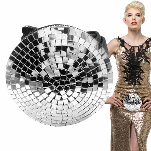 Foeirp Disco Ball Gürteltasche, Fanny Pack Gürteltasche | Gürteltasche im Disco-Stil | Disco-Stil, modische Glitzer-Gürteltasche für Partys, Clubs, Maskeraden, Cosplay, Karneval, Halloween von Foeirp