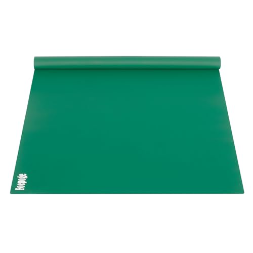 Foepoge Silikonmatte Groß 80x60 cm Bastelmatte für Epoxidharz Handwerk Schmuckherstellung, Mehrzweck Arbeitsmatte Silikon Unterlage für Resin Gießharz, Tischset, Platzset, Tischmatte, Dunkelgrün von Foepoge