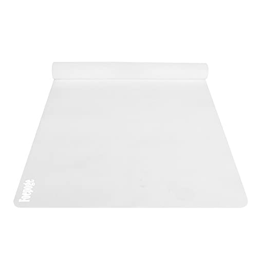 Foepoge Silikonmatte Groß 80x60 cm Bastelmatte für Epoxidharz Handwerk Schmuckherstellung, Mehrzweck Arbeitsmatte Silikon Unterlage für Resin Gießharz, Tischset, Platzset, Tischmatte, Transparent von Foepoge