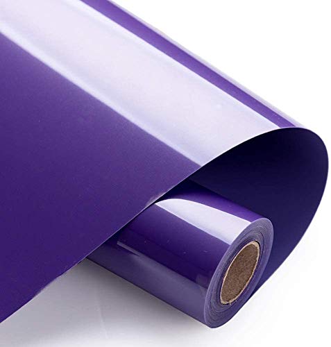 Foeska Plotterfolie Textil - 30.5cm x 3m Violett Flexfolie zum Aufbügeln auf T-Shirt Violett von Foeska