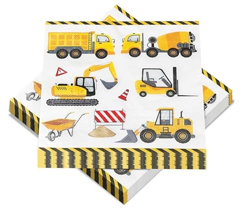 Bagger Servietten, 40 Stück Traktor Servietten Bagger Serviette Tischdekoration Servietten Kindergeburtstag Bauwagen Servietten Bagger Für Kindergeburtstag Bagger Servietten, 40 Stück Traktor Servietten Bagger Serviette Tischdekoration Servietten Kindergeburtstag Bauwagen Servietten Bagger Für Kindergeburtstag von Fogbush