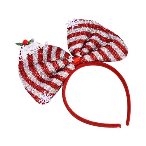 Fogun 2024 Weihnachtsdekoration Stirnband Neujahrsfeier Großer Kopfbedeckung Haarschmuck Stirnbänder Urlaubsparty von Fogun