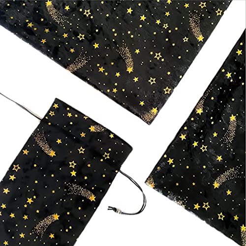 Starry for Sky Divination Tischdecke Brettspielkarten Tasche Brettkarten Pad Spieltuch Brettspieltischdecke Für W/Stora Tarot Kartenmatte Und Taschenpad von Fogun