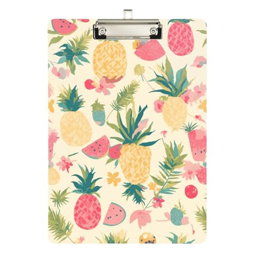 Foiosoh Klemmbrett mit Ananas-Fruchtmuster, Ingenieur, transparent, für Fußball-LKW-Fahrer, Größe 22,9 x 30,5 cm Foiosoh Klemmbrett mit Ananas-Fruchtmuster, Ingenieur, transparent, für Fußball-LKW-Fahrer, Größe 22,9 x 30,5 cm von Foiosoh