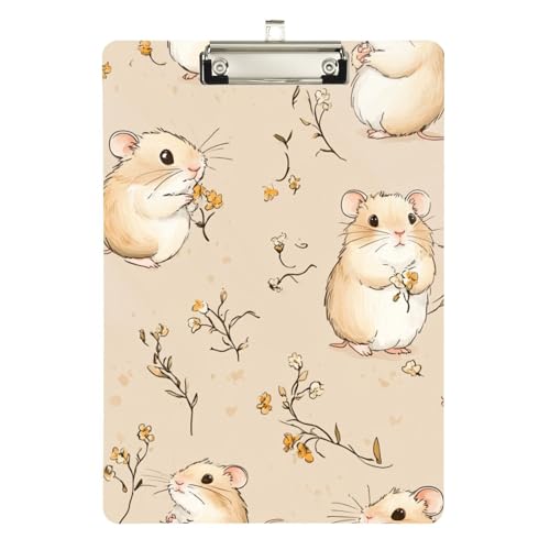 Foiosoh Sweet Animal and Branch Beige Klemmbretter für Kunst, Standardloch für Krankenpflege, Studenten, Handel, Quest, Größe 22,9 x 30,5 cm von Foiosoh