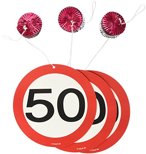 3er Set Rotorspirale 50. Geburtstag, Girlande, Verkehrsschild 05133 von Folat