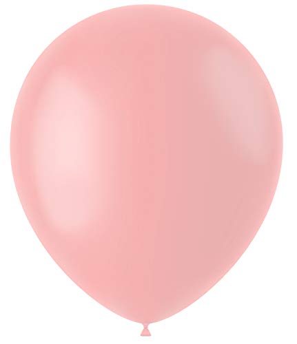 Folat 19627 - Latex Luftballons Oval - rosa matt - 33cm - 50 Stk. von Folat