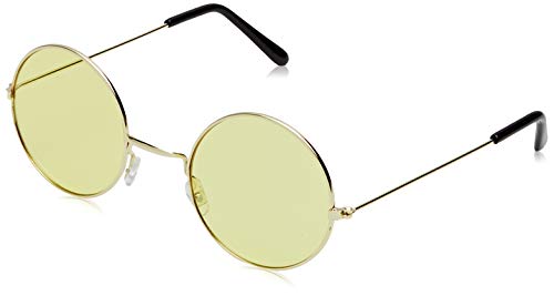 Folat 24829 Hippie Brille mit gelben Gläsern von Folat