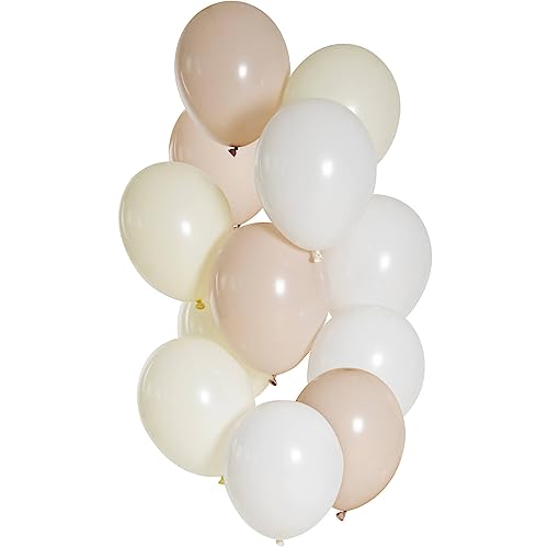 Folat 25116 Luftballons Set Latex-Nearly Nude 33cm-12 Stück-Für Geburtstag und Party Deko, Mehrfarbig, Large von Folat