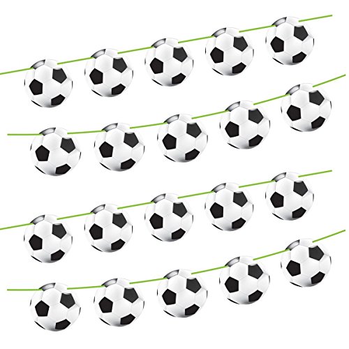 Folat 26207 - Girlande Fußball - ca. 10 m lang - 15 Fußbälle je Ø 22 cm - 4 Stk. von Folat