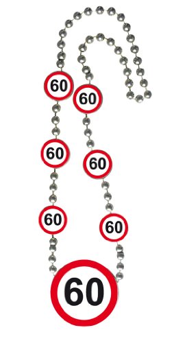 Folat 28760 - Halskette - Verkehrszeichen - Zahl 60-1 STK. von Folat