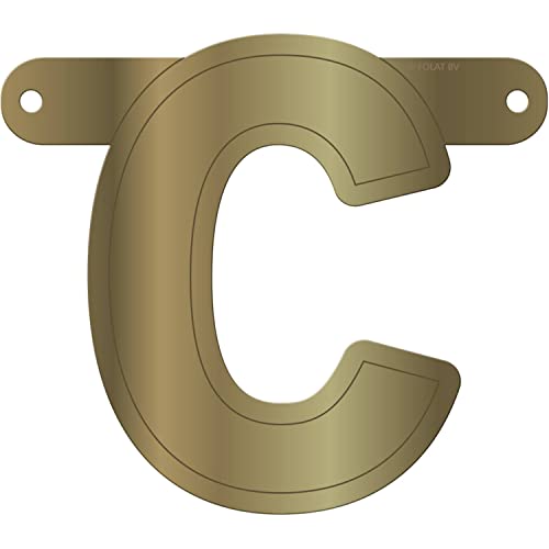 Folat 50025 Banner Letter C::Metallic Gold von Folat