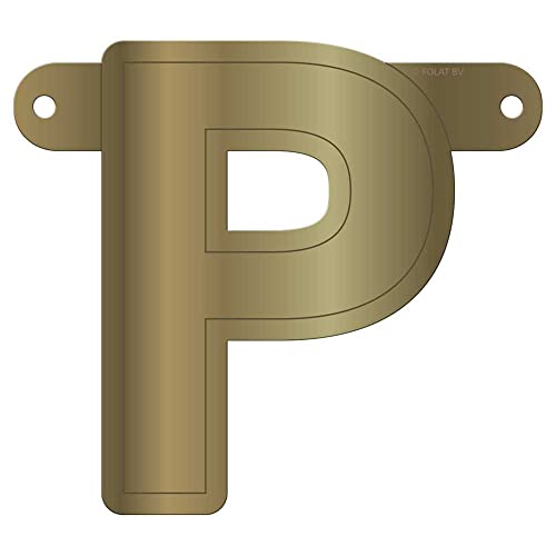 Folat 50155 Banner Letter P::Metallic Gold von Folat