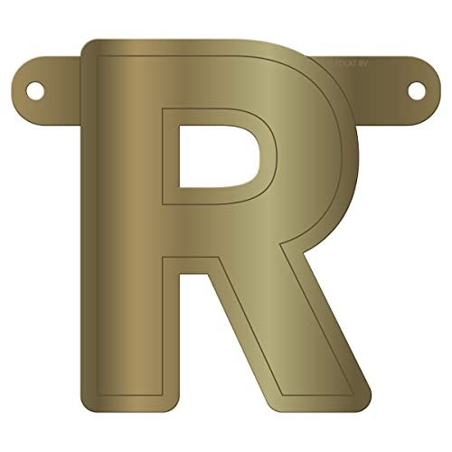 Folat 50175 Banner Letter R::Metallic Gold von Folat