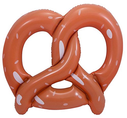 Folat 61452 Bretzel Gonflable 45cm Pretzel Oktoberfest aufblasbarer Brezel Braun, Mehrfarbig, Costumes von Folat