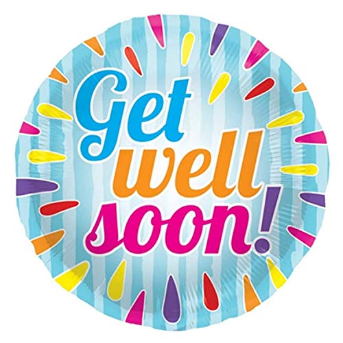 Folienballon Get Well Soon Mehrfarbig - 45 cm von Folat