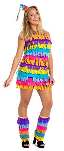 Folat 64660 Kleid Piñata - Größe S-M, Women, Mehrfarbig von Folat