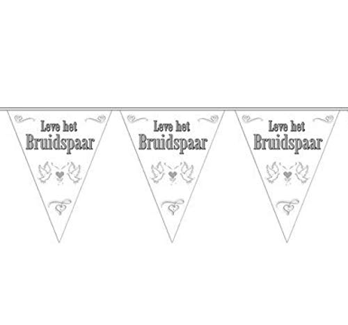 Folat B.V 7456 Lange Lebensdauer für Braut und Bräutigam Bunting Garland, bunt von Folat