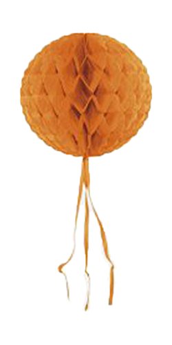 Folat Deckenhänger Ball aus Wabenpapier 30 cm orange von Folat