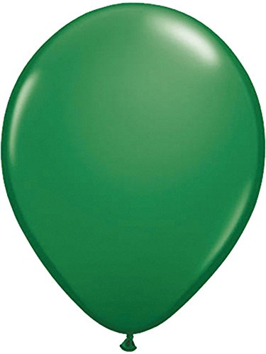 Folat 08169 Dunkelgrüner Ballon 30cm-10 Stück, Grün von Folat