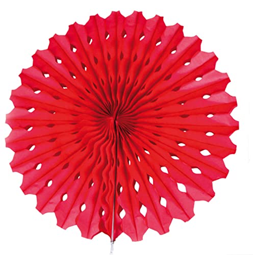 Folat NEU Honigwaben-Fächer, rot, Ø 45 cm von Folat