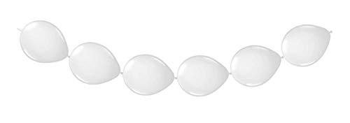 Folat falksson Ballon Girlande Ketten-Ballons Party-Deko Weiss 300x30cm Einh von Folat