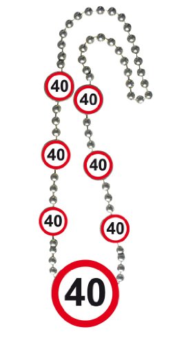 Halskette 40.Geburtstag, Verkehrsschilder von Folat