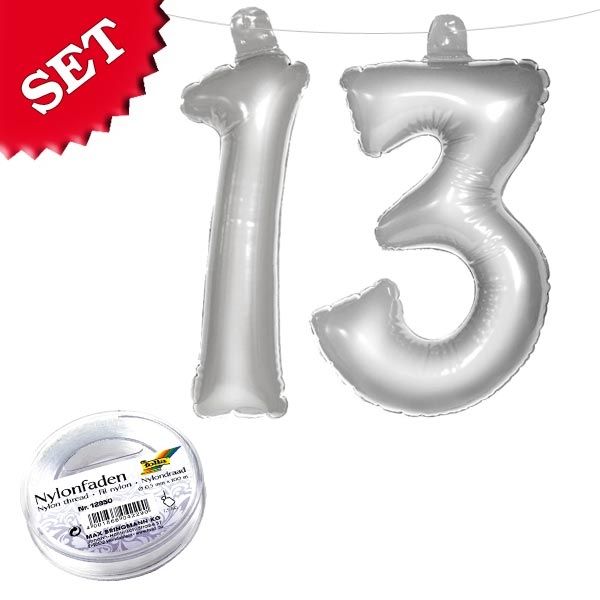 Infletter-Set zum 13. Geburtstag, silber von Folat