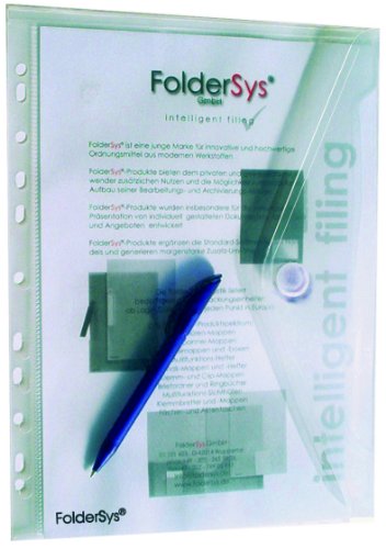 FolderSys A4 Dokumentenhalter aus perforiertem Polypropylen,10 pieces von FolderSys