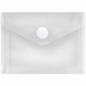 FolderSys Document Folder with Velcro Closure Tab A7quer Polypropylene Matt Effect Clear von FolderSys