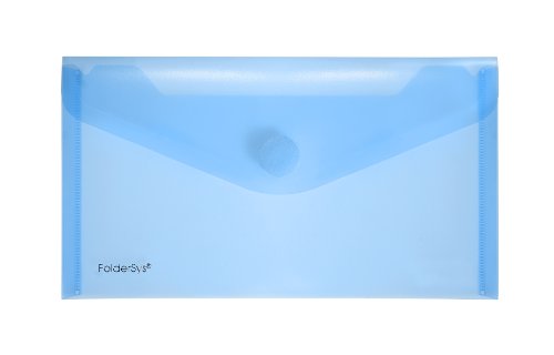 PP-Umschlag LangDIN, transparent blau, 10 Stück von FolderSys
