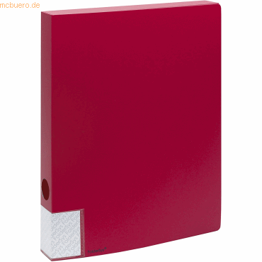 10 x Foldersys Dokumentenbox A4 PP 35mm vollfarbig rot von Foldersys