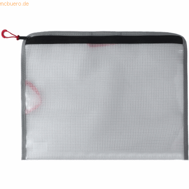 Foldersys Reißverschlusstasche Bungee-Bag A4 PVC-frei transparent von Foldersys