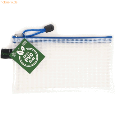 10 x Foldersys Reißverschlusstasche DINlang mit Zip blau von Foldersys