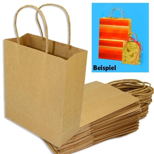 Geschenktaschen aus Papier, 20 Stück, 24 × 31 cm, nachhaltige Geschenkverpackung von Folia Bringmann