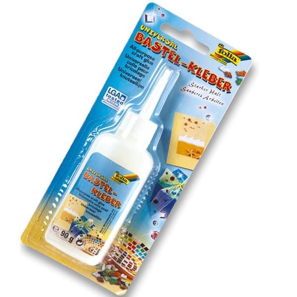 Universal Bastelkleber, 80ml, transparent, zum Kleben von zahlreichen Materialien von Folia Bringmann