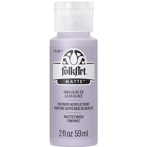 FolkArt Acryl-Bastelfarbe, mattes Finish Acrylfarbe, 57 ml, Lilac Ice (4666), 2 Fl Oz (Pack of 1) von FolkArt