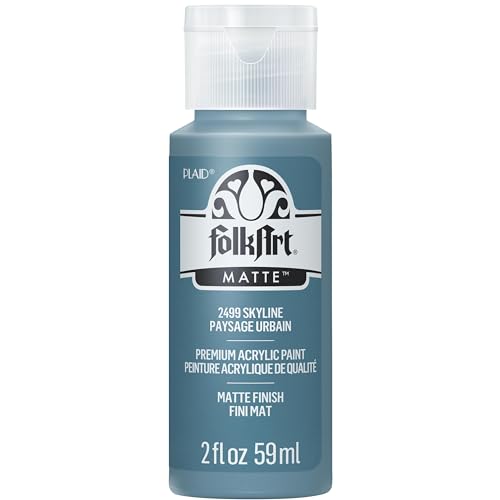 FolkArt Acryl-Bastelfarbe, Mattes Finish Acrylfarbe (57 ml), 2499 Skyline, 2 FL oz, 2 von FolkArt