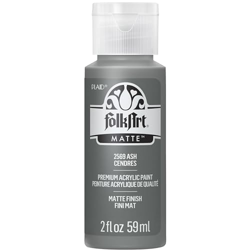 FolkArt Craft Acrylfarbe, matt, 57 ml, 2569 ml, Asche, 59 ml von FolkArt