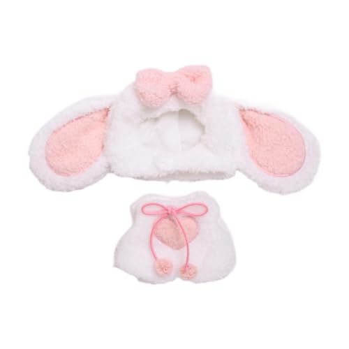 Folpus 2 Stück Fashion Dolls Bunny Overall und Hut Kostüm Handgemachte Kleidung für 15-17cm Puppen von Folpus