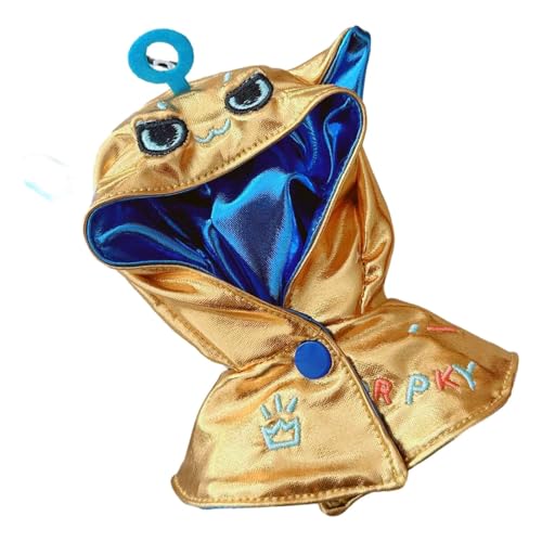 Folpus Anhänger Puppe Hoodie Mantel Kleidung Miniatur Kleidung handgefertigt für 17 cm Rollenspiel Spielzeug, Gold von Folpus