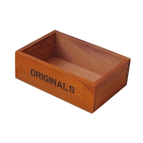 Folpus Holzbox-Organizer, Aufbewahrungstablett, Schrank, Heimtisch, Mittelstückhalter, Behälter zum Ordnen von Schmuck, Toilettenartikeln, Nähen, Holzfarbe von Folpus