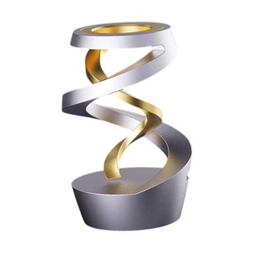 Folpus Kinetisches Schreibtischspielzeug, Fidget-Spielzeug für Erwachsene, Tischdekoration, Neuheit, Schreibtisch-Gyroskop-Ornament für Hotel, Geschenk, Gold von Folpus