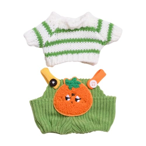 Folpus Oberteil und Hose für Plüschpuppen. Stellen Sie Ihre eigenen Puppen für Kinder her, DIY-Kleidung, modisches Anziehen, Plüschpuppenkleidung für 17 cm, Pullover Und Hose von Folpus