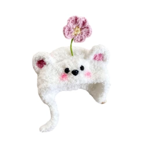 Folpus Puppenhut Kostümzubehör Handgemachte Kappe Kopfbedeckung für 15-17cm Puppen Mädchen Puppen Anziehen, Blume von Folpus